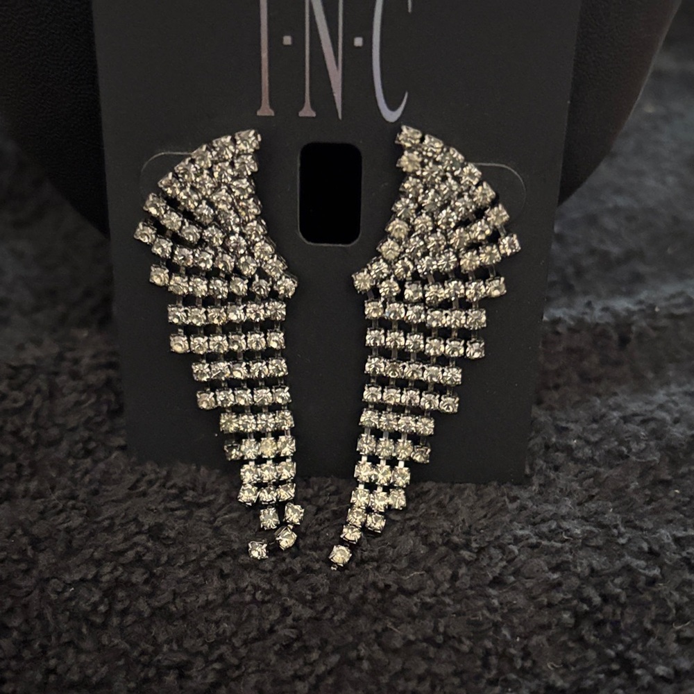 INC International Concepts Sparkling Silver Earrings